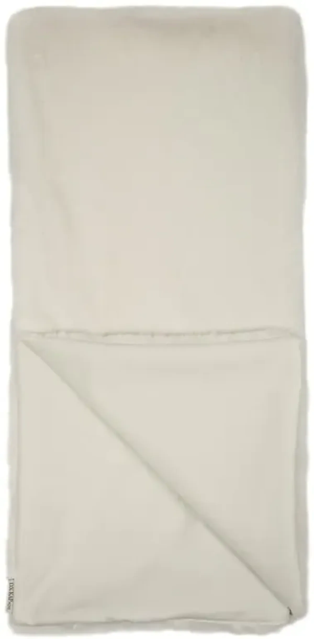 Bentlee Modern Classic Cream Faux Fur Throw Blanket