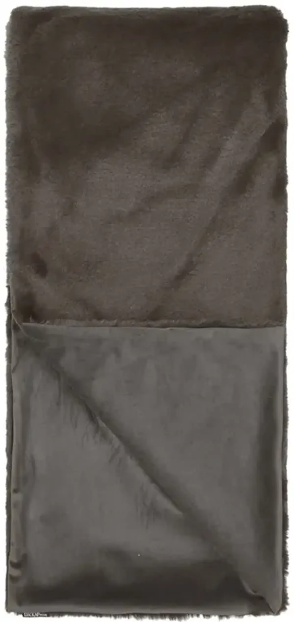 Bentlee Modern Classic Brown Faux Fur Throw Blanket