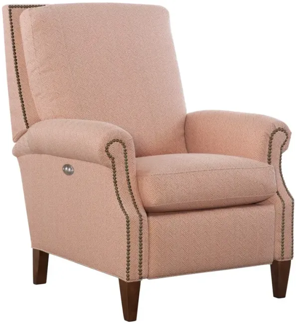 Peregrine Updated Traditional Cameo Pink Performance Power Recliner Chair