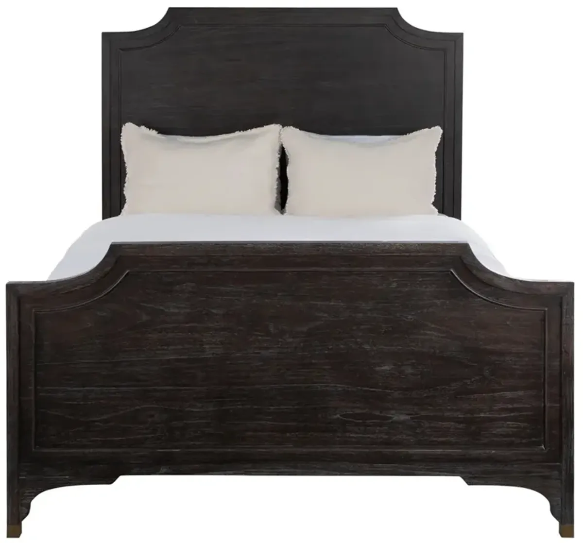 Alexandra Modern Classic Black Wood Bed - Queen