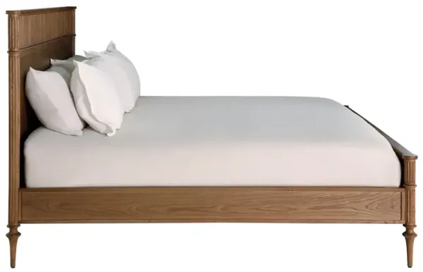 Andrea French Country Natural Brown Oak Bed - King