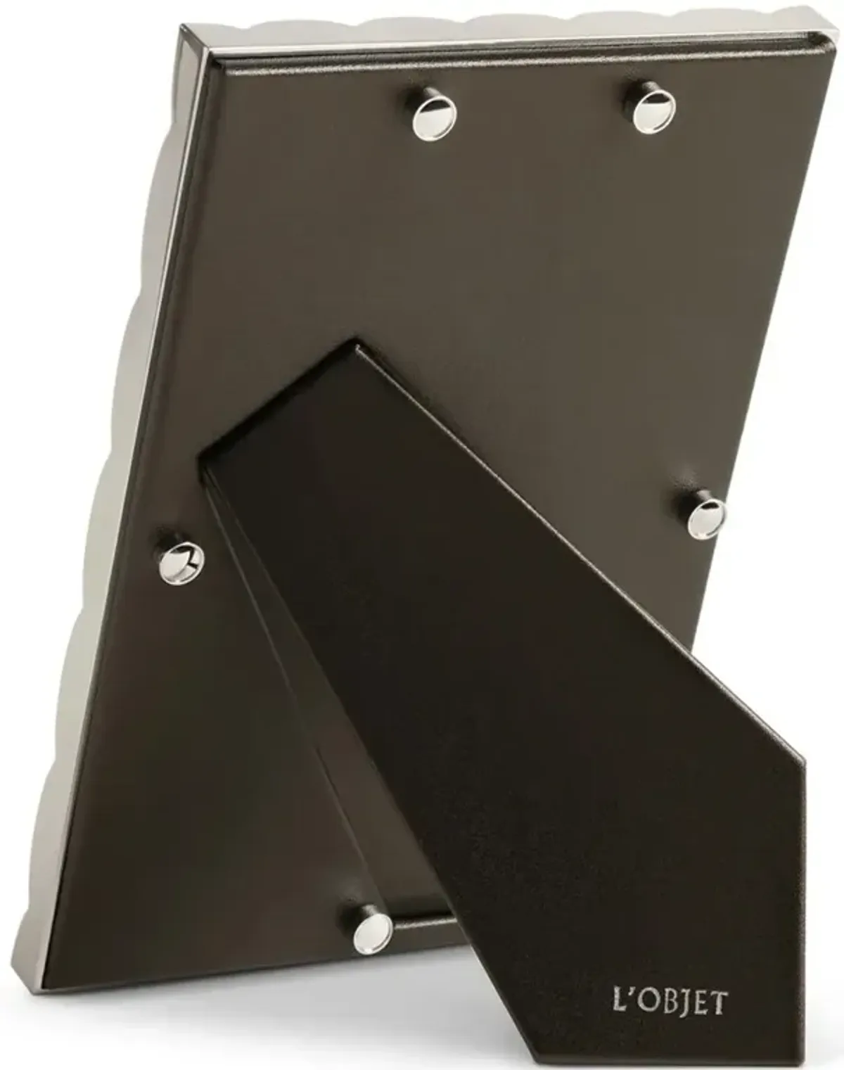 L'Objet Maxime Modern Classic Platinum Metal Photo Frame - 4x6