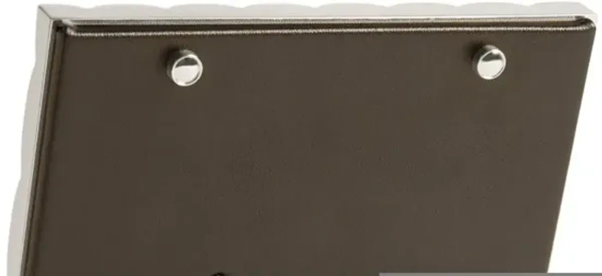 L'Objet Maxime Modern Classic Platinum Metal Photo Frame - 5x7