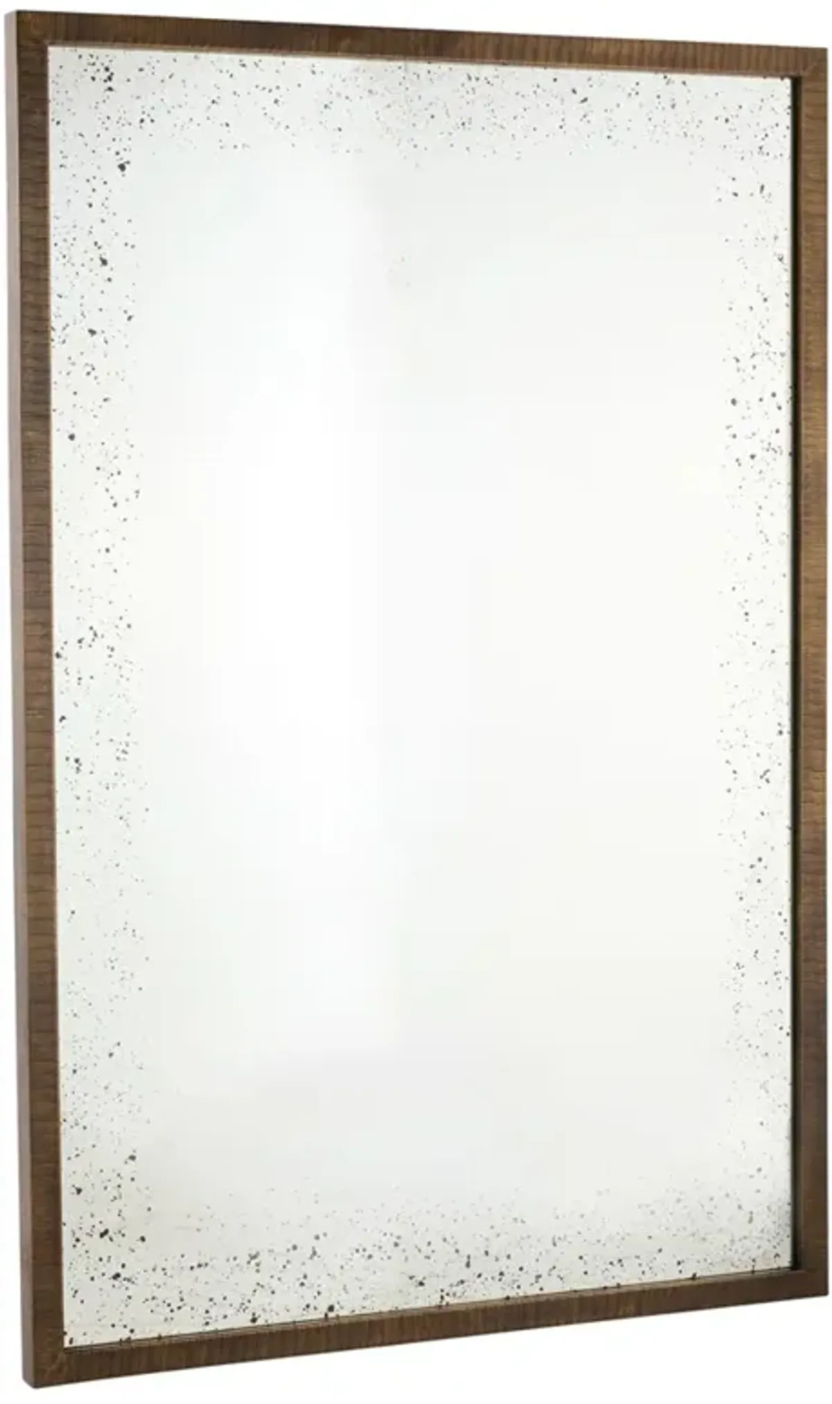 Jamie French Country Antique Brown Aluminum Rectangular Floor Mirror