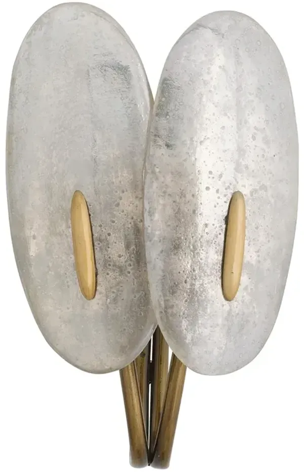 Izara Updated Traditional Mercury Glass Oval Sconce