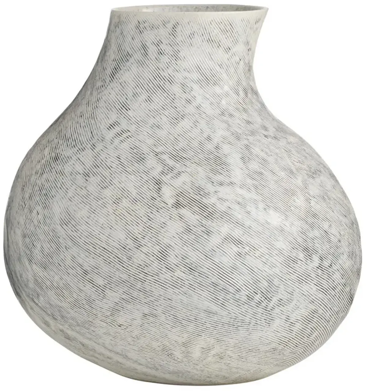 Irelia Coastal Beach Blue Ice Reactive Glaze Porcelain Vase