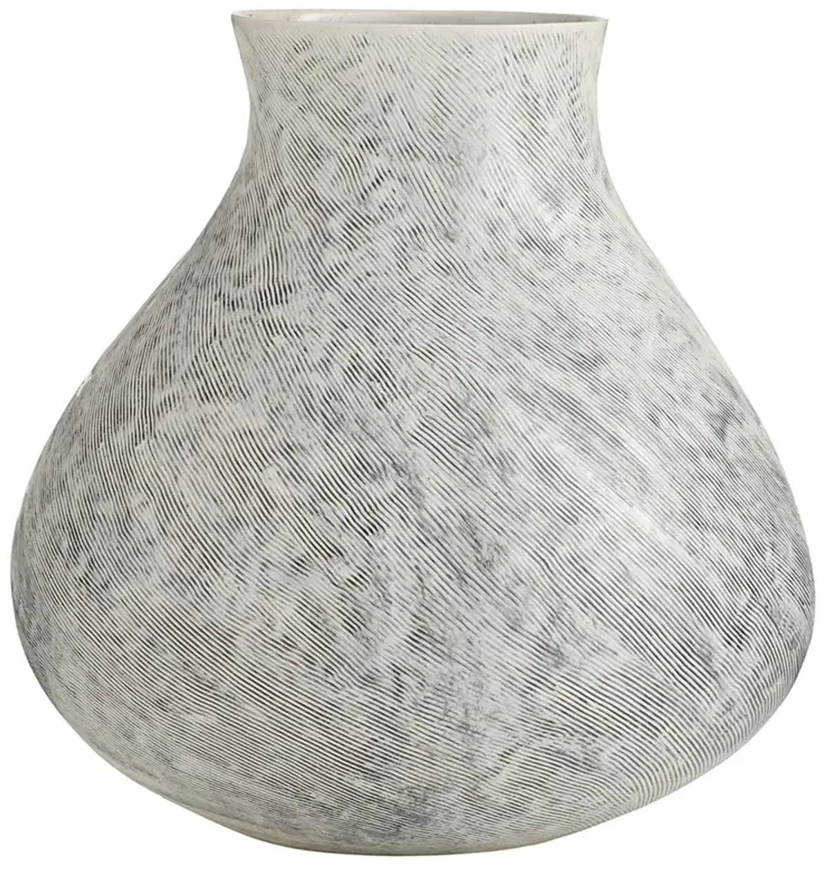 Irelia Coastal Beach Blue Ice Reactive Glaze Porcelain Vase