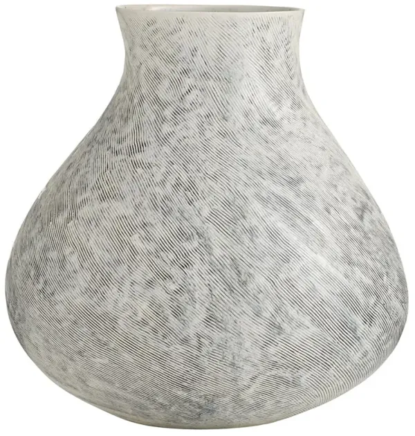 Irelia Coastal Beach Blue Ice Reactive Glaze Porcelain Vase