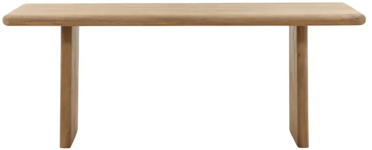 Amalia Modern Classic Natural Brown Mango Wood Rectangular Dining Table - 78"