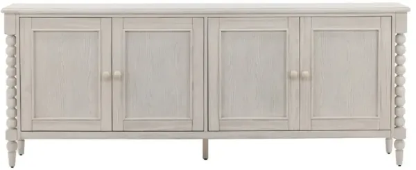 Calypso Updated Traditional Whitewash Oak Bobbin Sideboard
