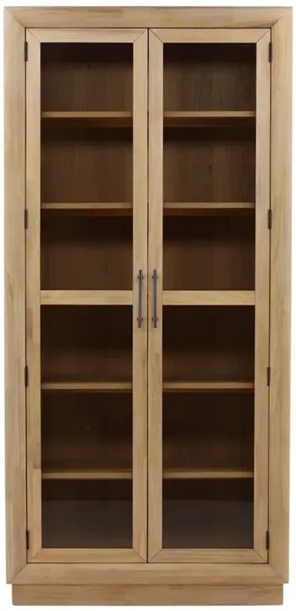Lumber Modern Classic Natural Oak Display Cabinet