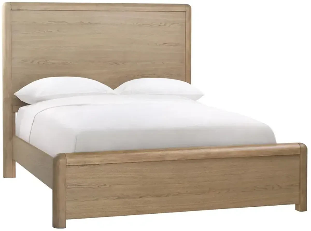 Tara Coastal Beach Natural Oak Bed - Queen
