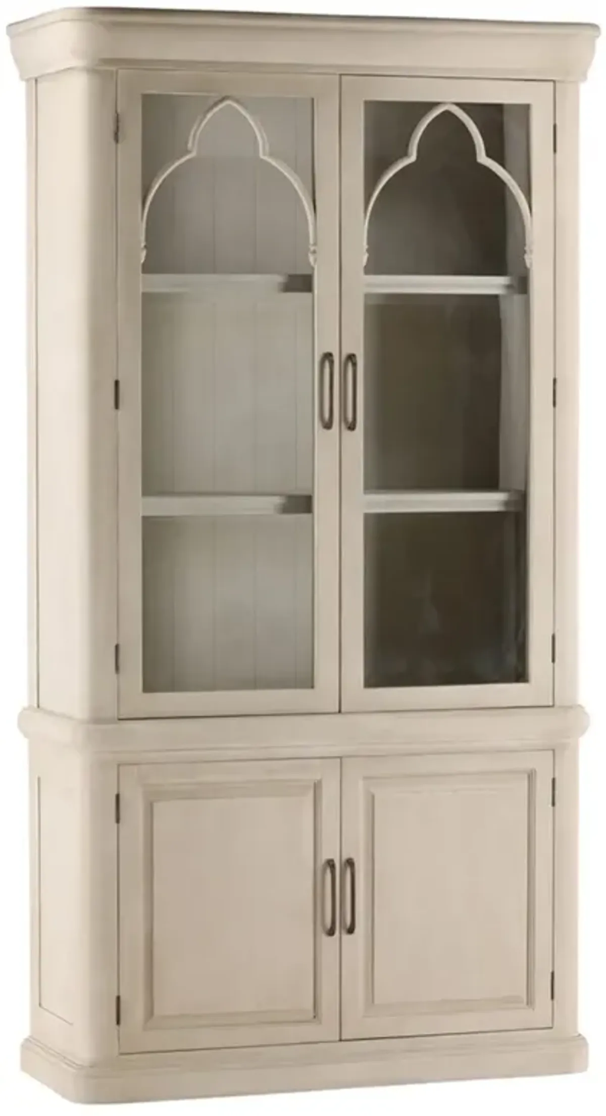 Martineau French Country Cream Wood Cabinet