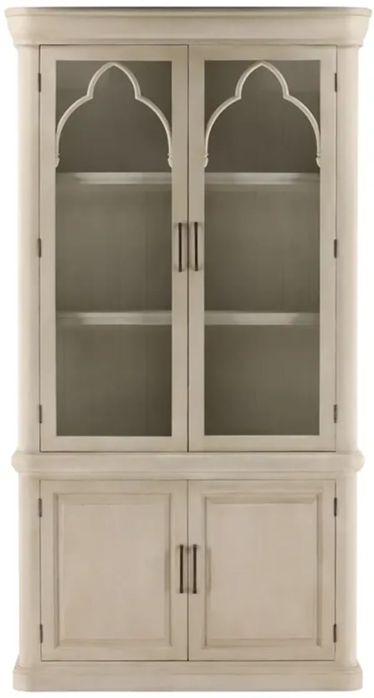 Martineau French Country Cream Wood Cabinet