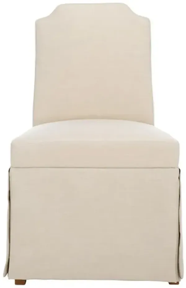 Jacob Updated Traditional Beige Slipcovered Parsons Dining Chair - Set of 2