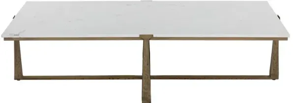 Mikayla Modern Classic White Marble Rectangular Coffee Table