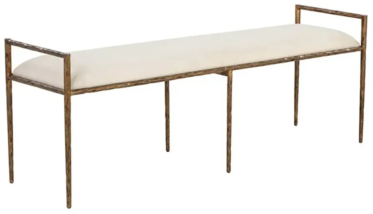 Jonty Modern Classic Cream Performance Bedroom Bench