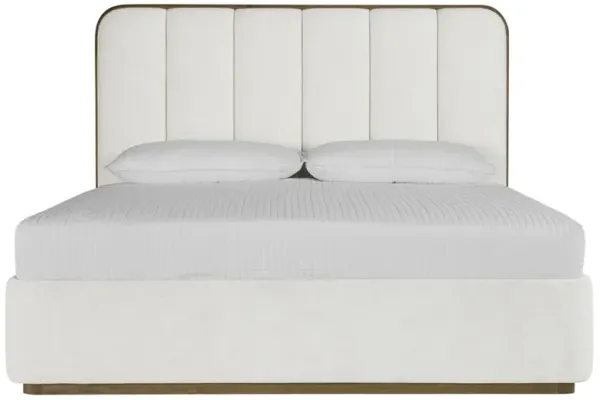 Bideford Modern Classic White Tufted Bed - King