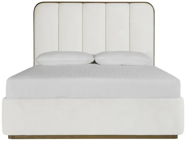 Bideford Modern Classic White Tufted Bed - Queen