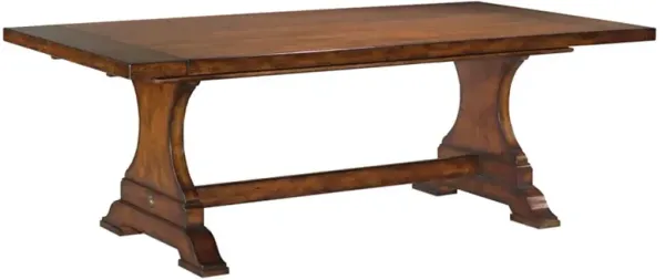 Witney Rustic Lodge Brown Wood Extendable Dining Table - 85-133"
