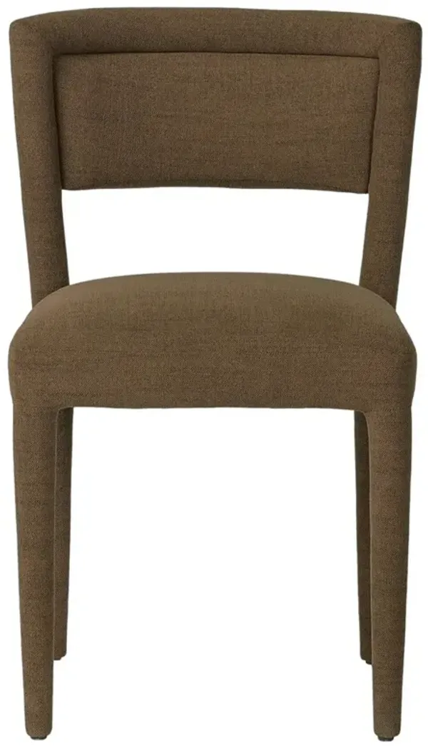 Bridget Modern Classic Brown Performance Dining Chair