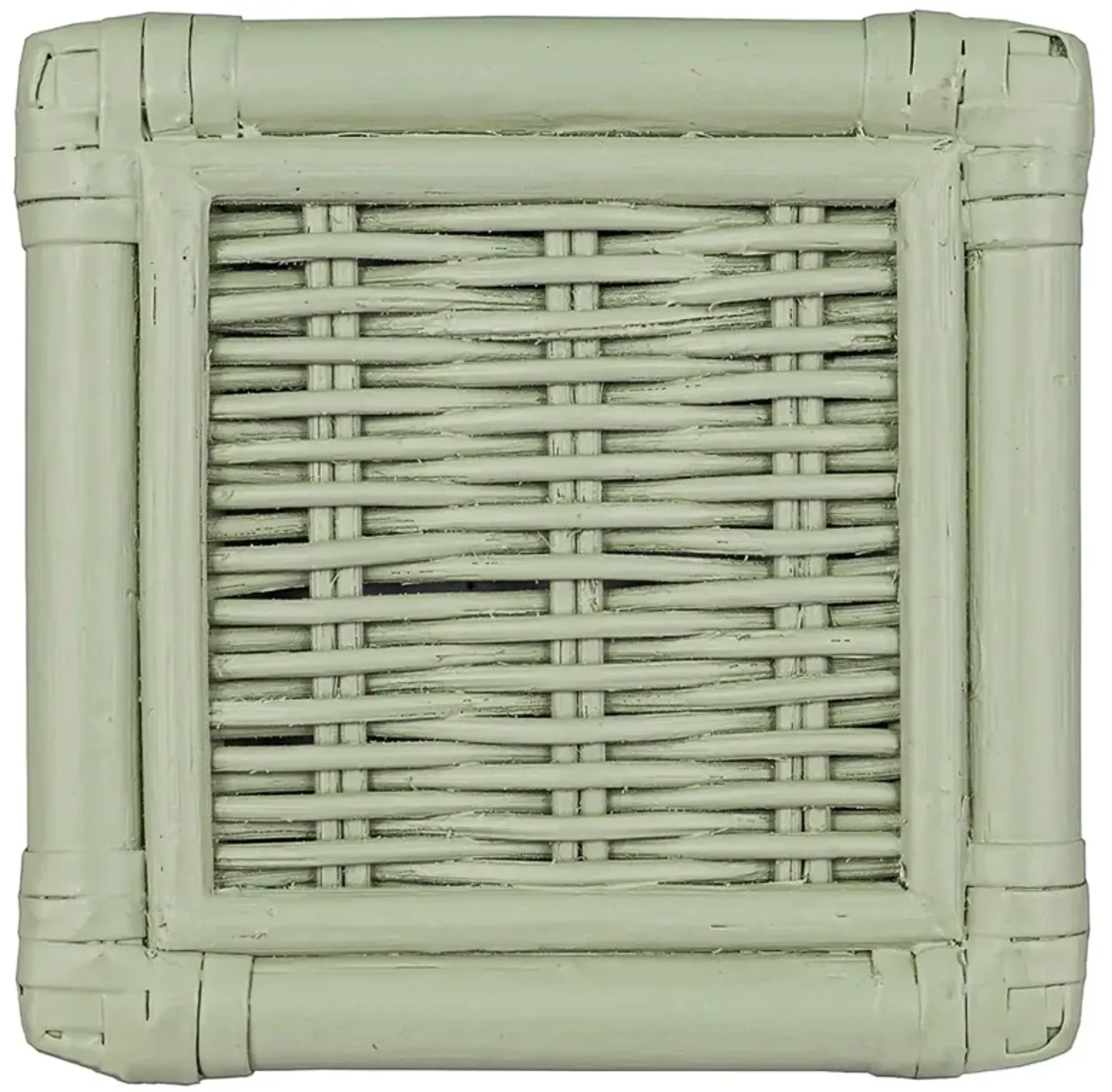 Judy Coastal Beach White Performance Green Rattan Dining Arm Chair ...