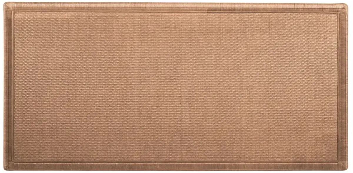 Mako Coastal Beach Brown Woven Rattan Rectangular Dining Table - 72"
