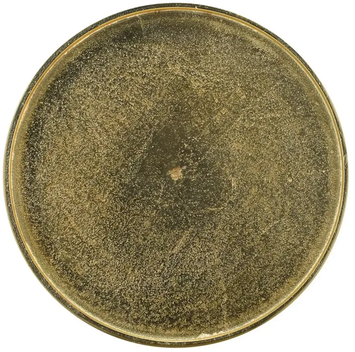 Porto Modern Classic Gold Metal Birds Round Drink Table
