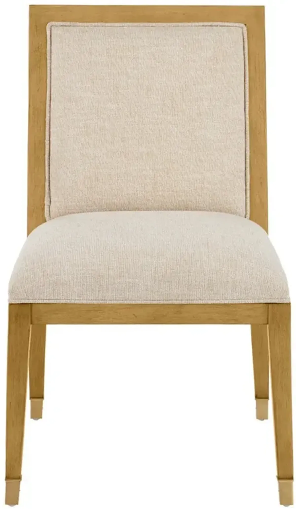 Bella Coastal Beach Beige Performance Natural Rattan Dining Chair