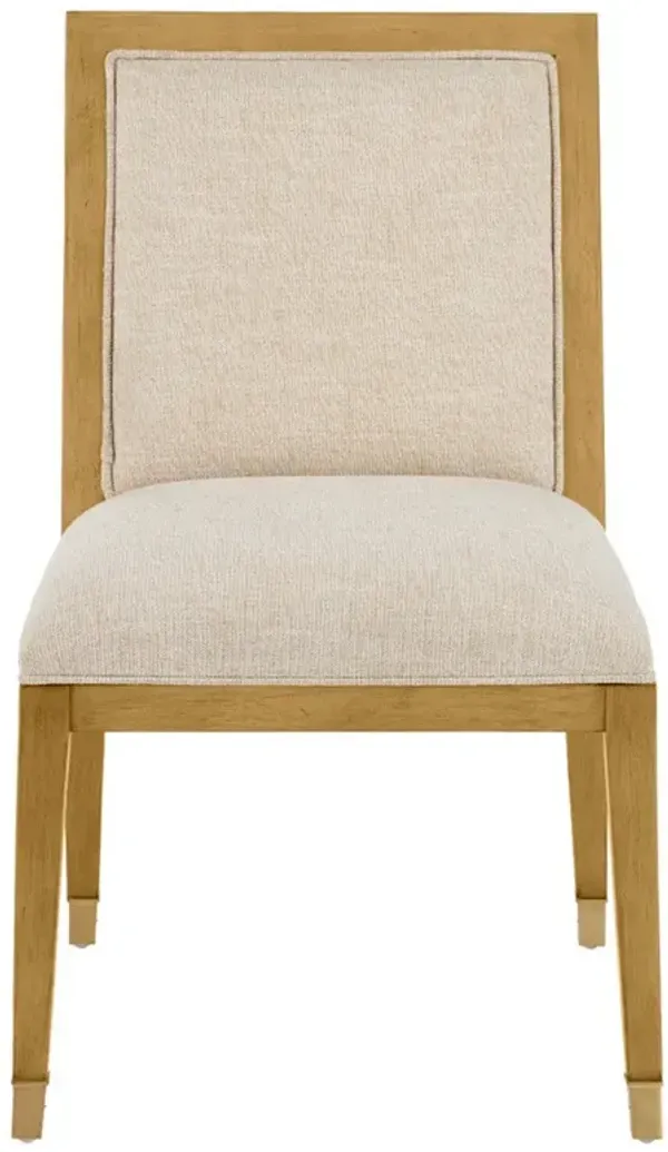 Bella Coastal Beach Beige Performance Natural Rattan Dining Chair