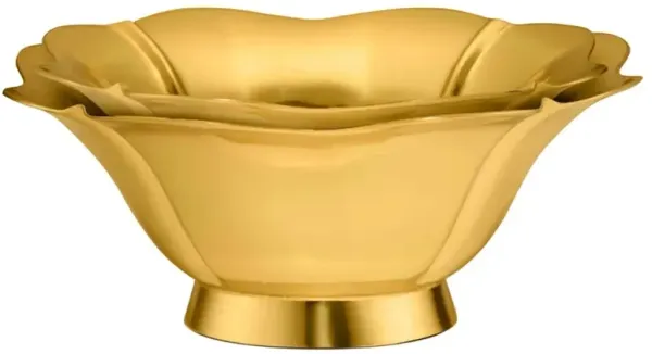 AERIN Olivia Updated Traditional Gold Brass Nesting Bowl - Set of 2