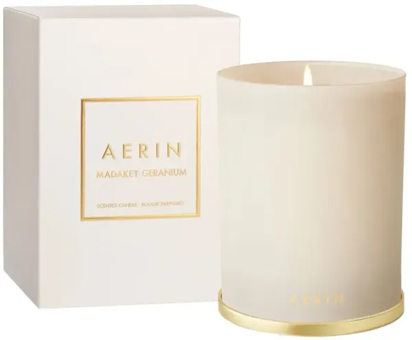 AERIN Madaket Geranium Modern Classic Glass Scented Candle