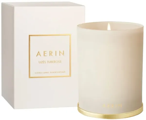 AERIN Uzes Tuberose Modern Classic Glass Scented Candle