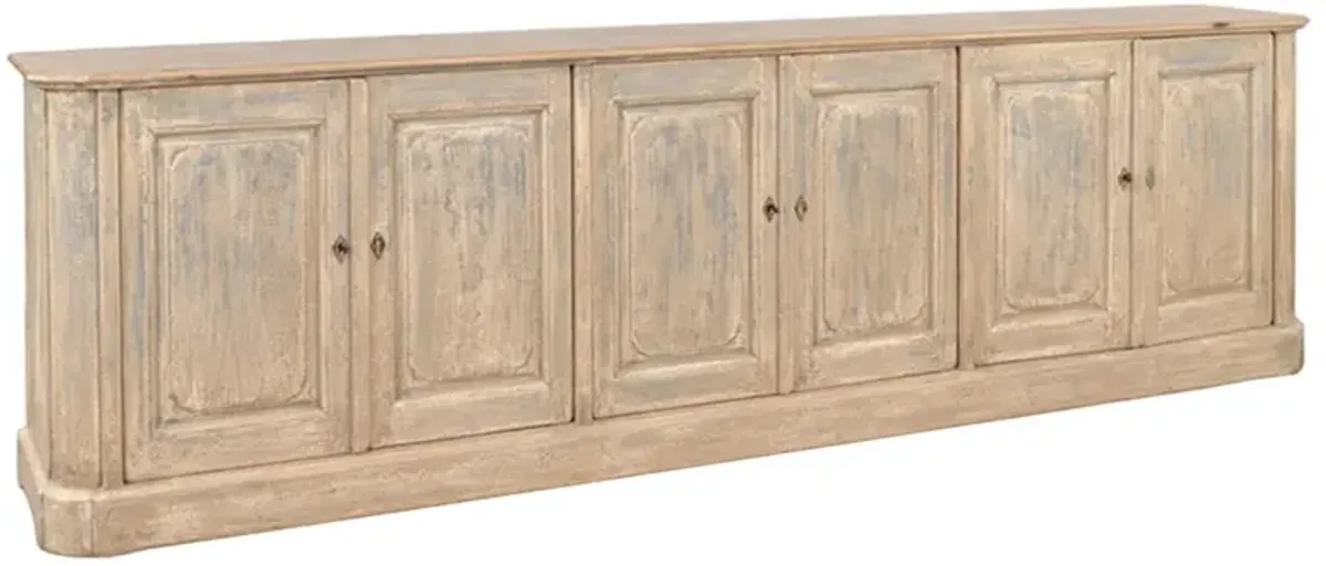 Elisse Rustic Lodge Distressed Blue Reclaimed Pine Sideboard