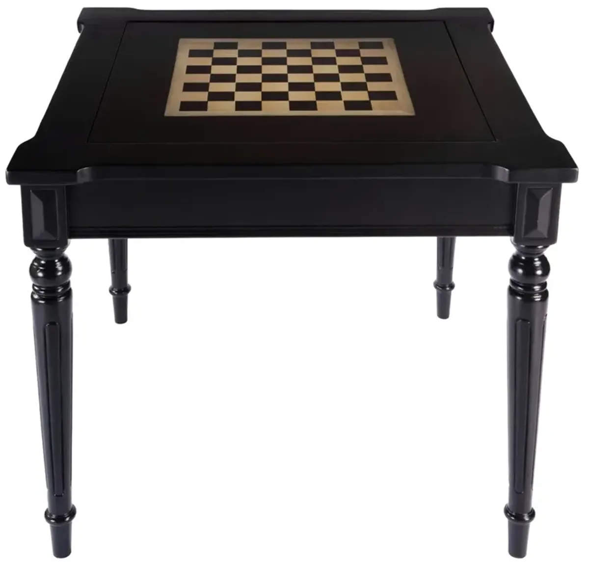 Isabella Updated Traditional Black Wood Game Table