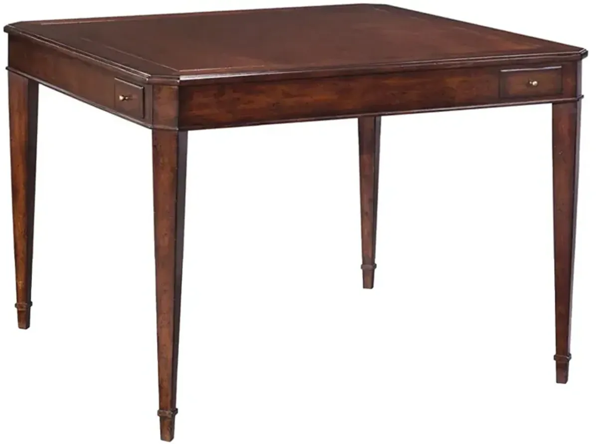 Shane Updated Traditional Brown Mahogany Game Table