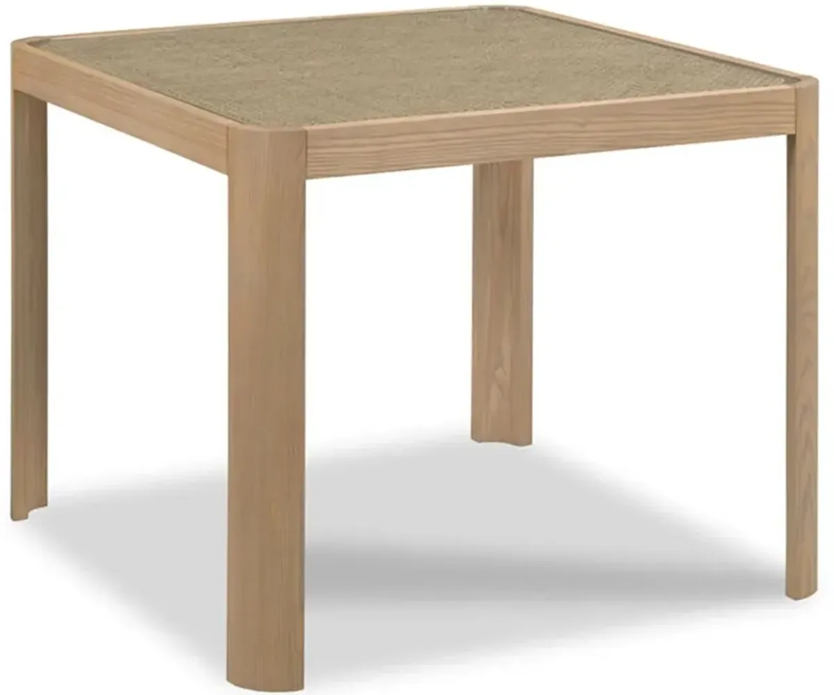 Catalina Coastal Beach Natural Wood Woven Cane Game Table