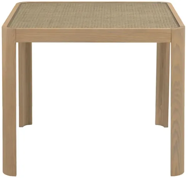 Catalina Coastal Beach Natural Wood Woven Cane Game Table