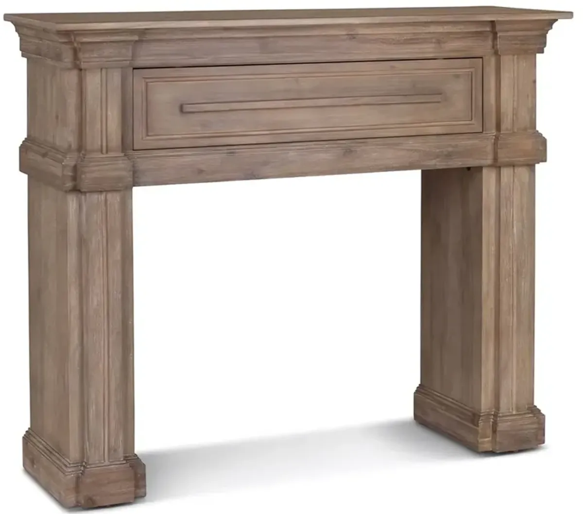 Camila Updated Traditional Brown Wood Mantel