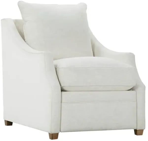Romilly Modern Classic White Crypton Performance Recliner Arm Chair