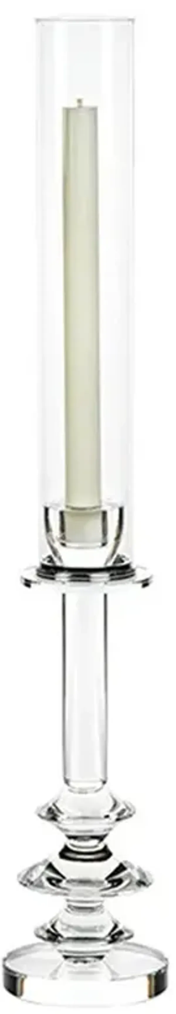 Viela French Country Crystal Glass Candleholder - Small