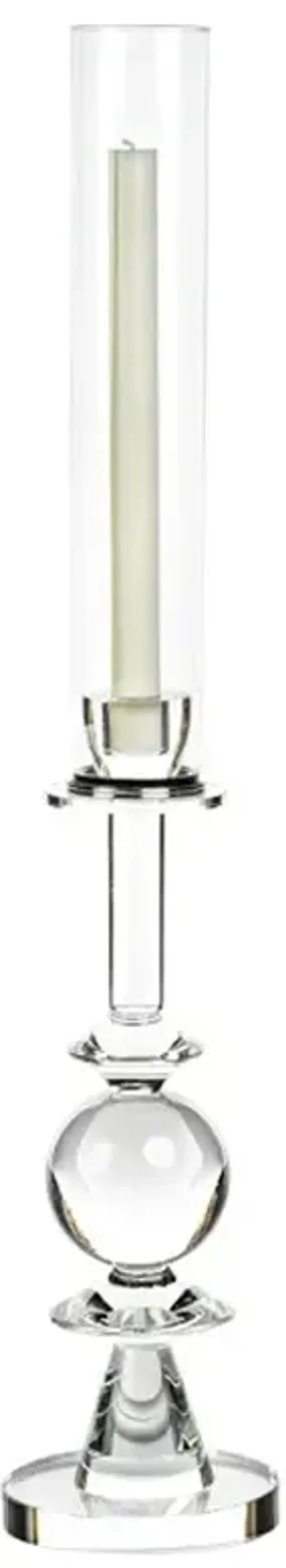 Viela French Country Crystal Glass Candleholder - Medium
