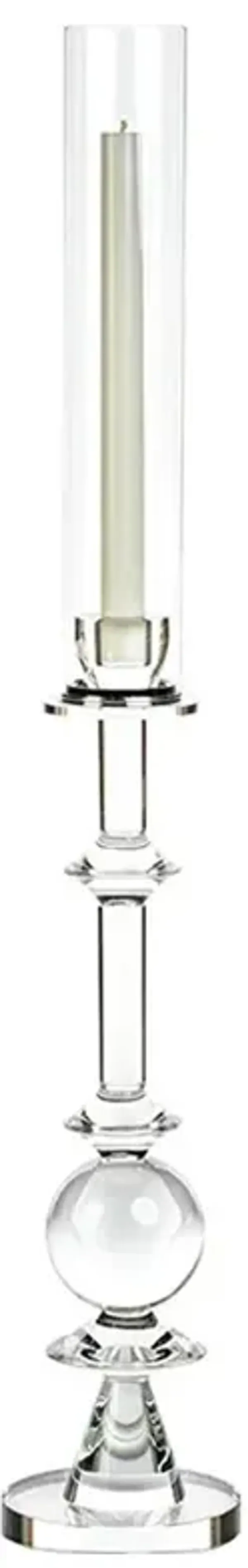 Viela French Country Crystal Glass Candleholder - Large