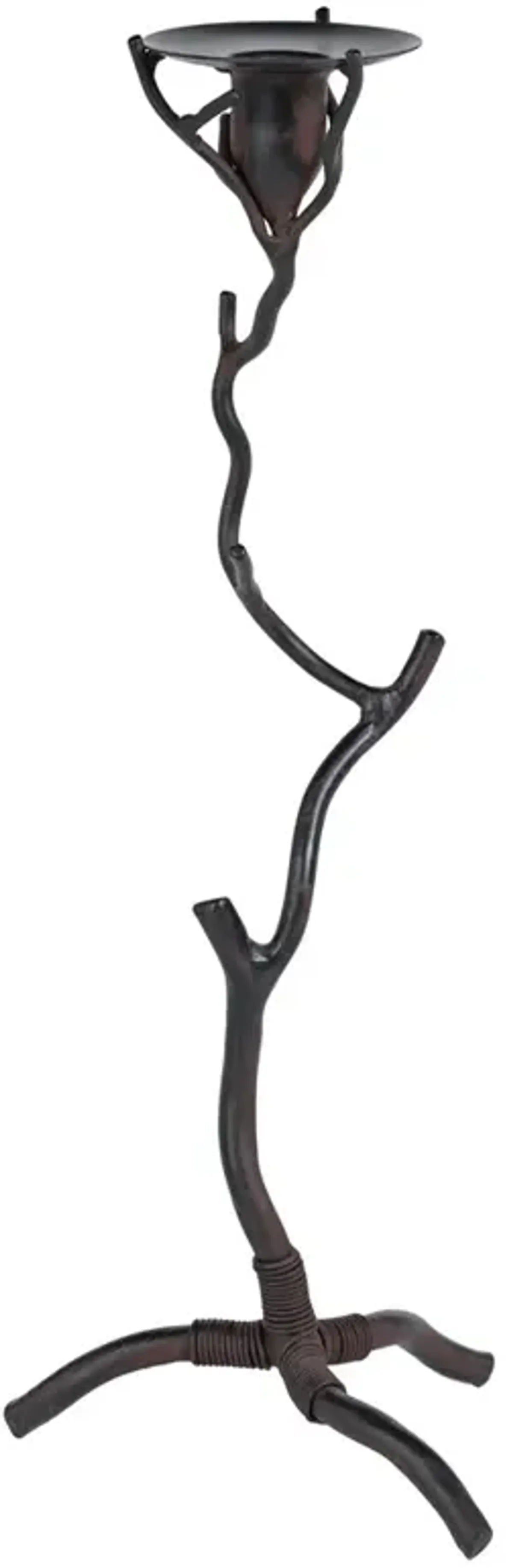Bravien Updated Traditional Bronze Wrought Iron Twig Candleholder - Extra Tall