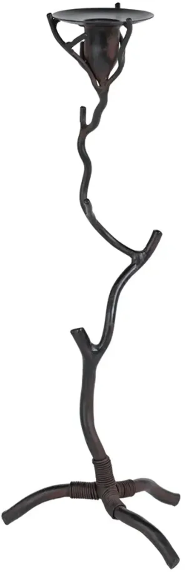 Bravien Updated Traditional Bronze Wrought Iron Twig Candleholder - Extra Tall