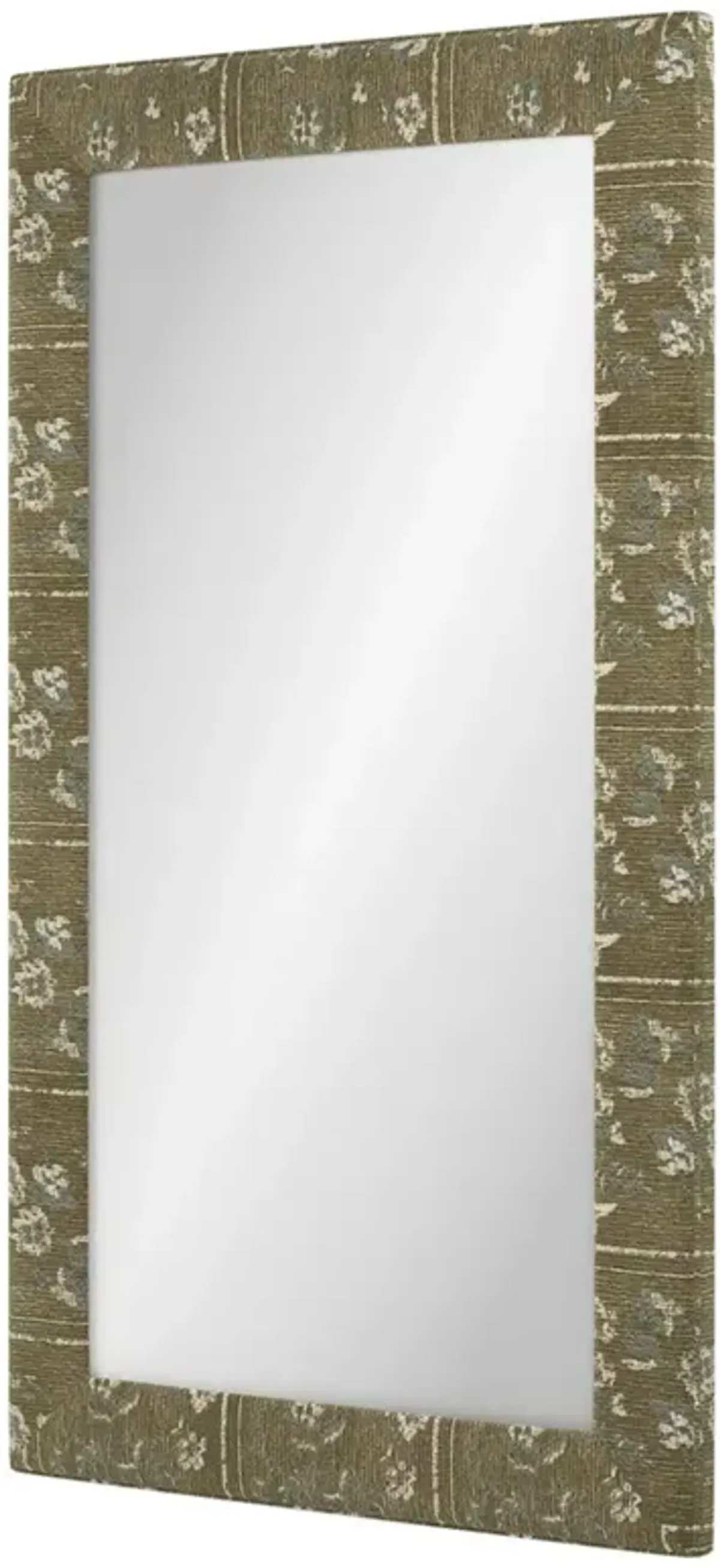 Cisco Home Isabel Traditional Foret Green Upholstered Floor Mirror