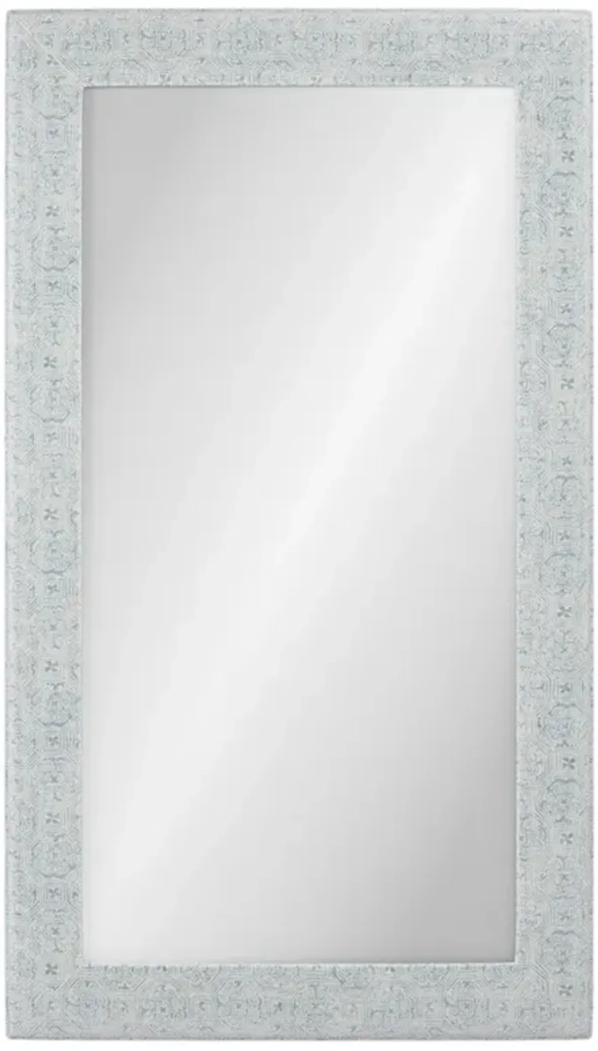 Cisco Home Isabel Traditional Lola Sky Blue Upholstered Floor Mirror