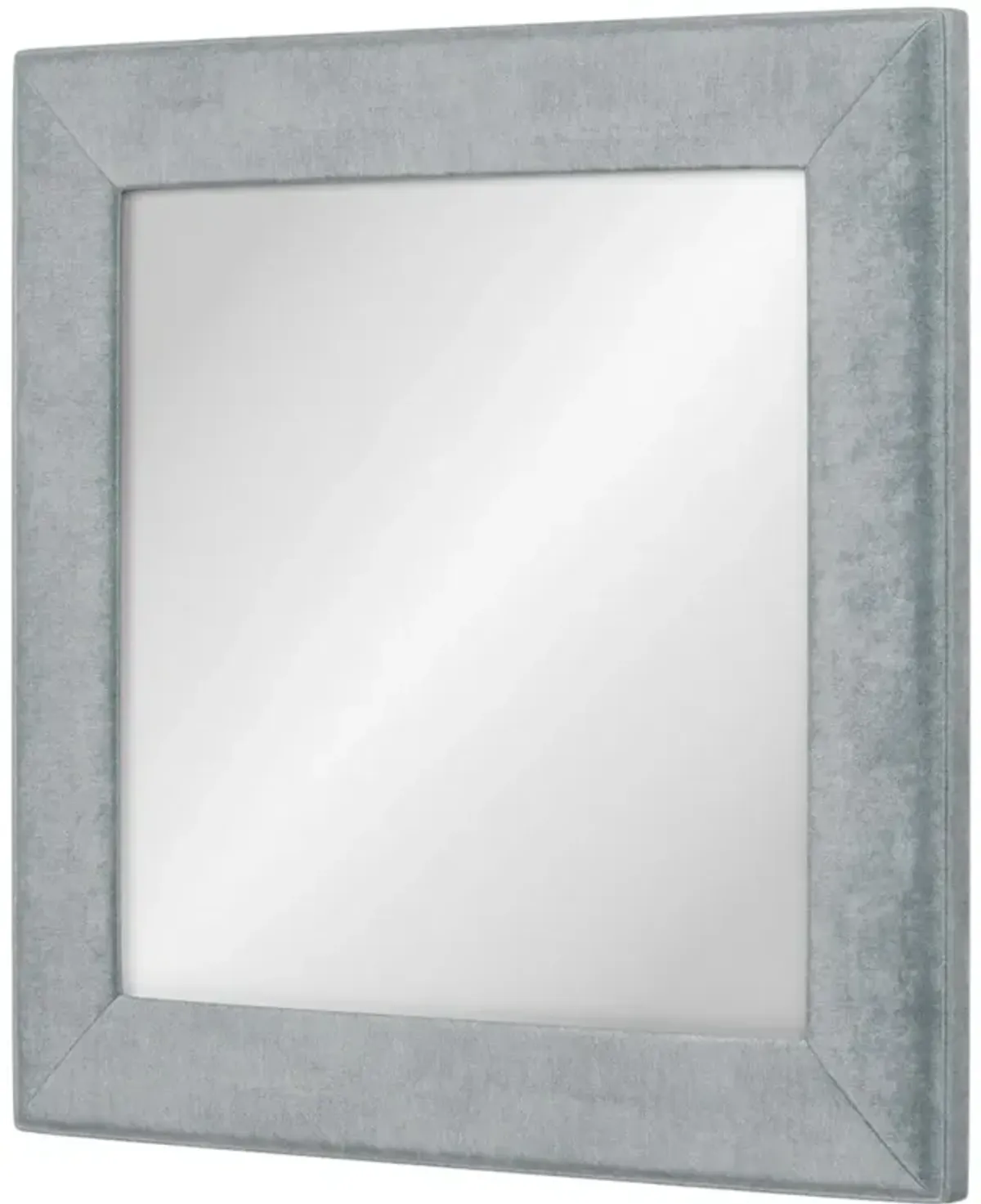 Cisco Home Isabel Traditional Apollo Slate Blue Upholstered Wall Mirror