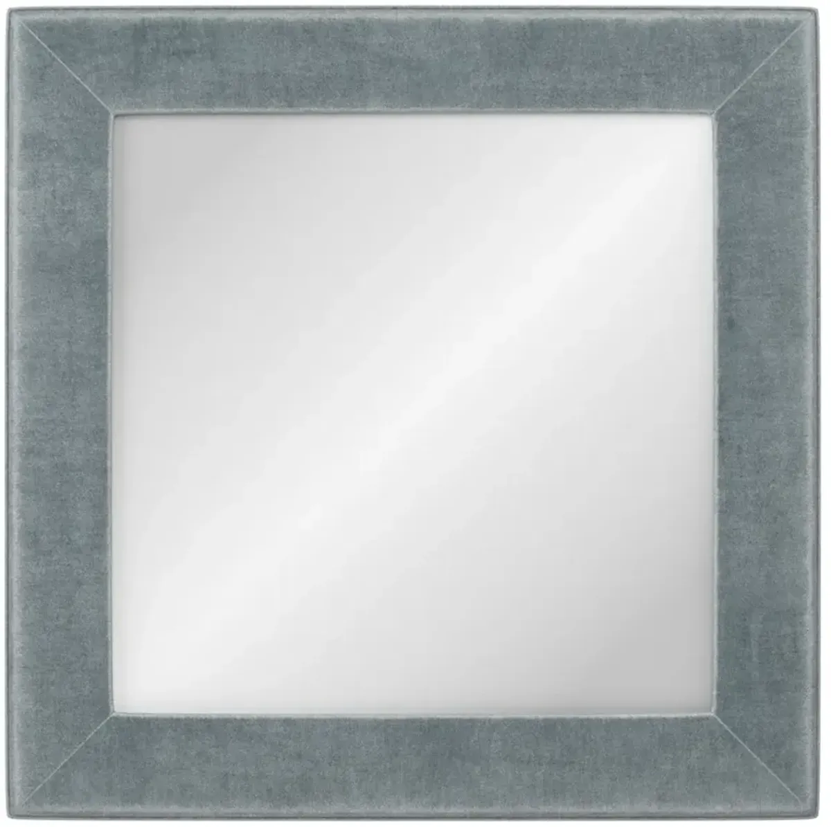 Cisco Home Isabel Traditional Apollo Slate Blue Upholstered Wall Mirror