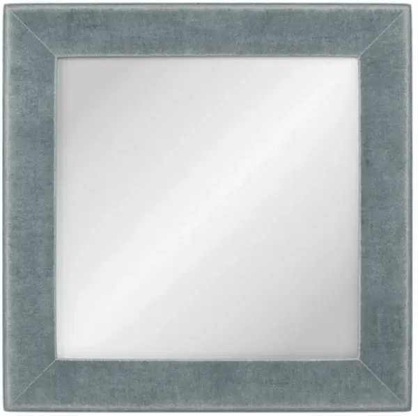 Cisco Home Isabel Traditional Apollo Slate Blue Upholstered Wall Mirror